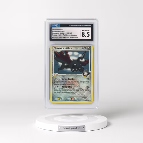 2009 Supreme Victors #83/147 Skarmory FB - Crosshatch Holo (Cross. Holo) Pokémon League (CGC 8.5 NM-