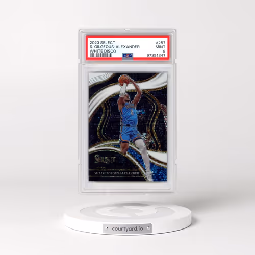 2023 Panini Select #257 Shai Gilgeous-Alexander - White Disco (PSA 9 MINT)