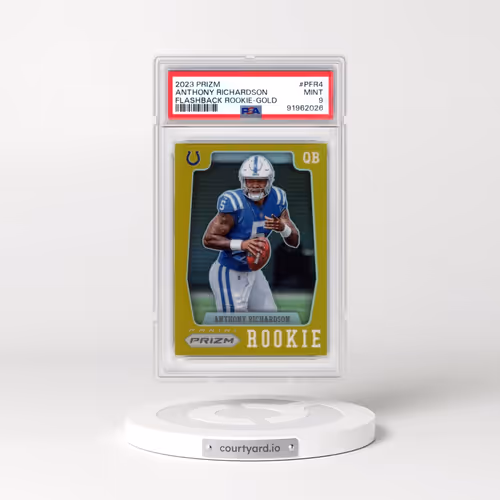 2023 Panini Prizm Prizm Flashback Rookie #PFR4 Anthony Richardson - Gold Prizm (PSA 9 MINT)