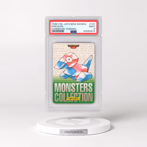 1996 Pokémon Bandai Carddass Vending #137 Porygon (PSA 9 MINT)