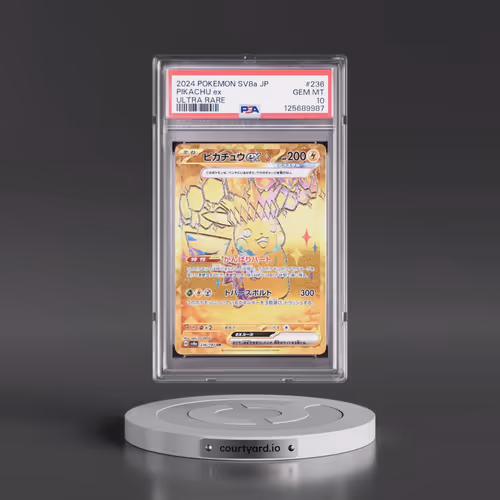 2024 Pokémon Sv8a-Terastal Fest EX #236 Pikachu EX - Holo Ultra Rare (PSA 10 GEM MINT)