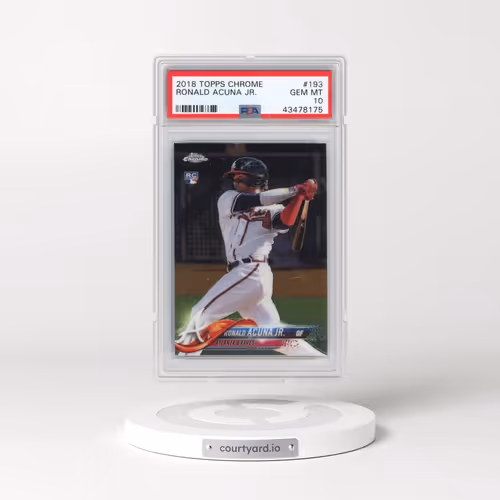 2018 Topps Chrome #193 Ronald Acuna Jr. (PSA 10 GEM MINT)