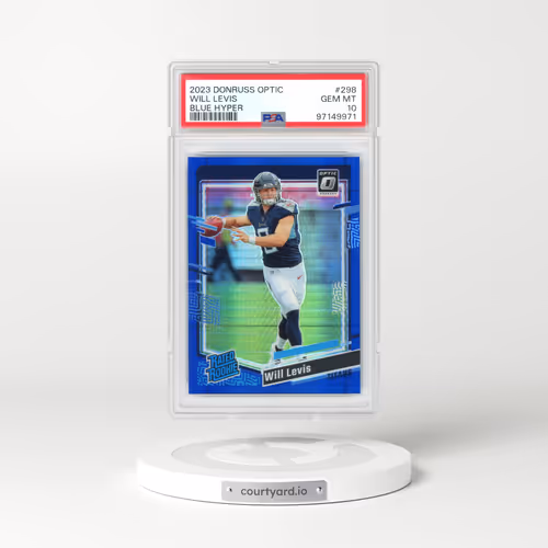 2023 Panini Donruss Optic #298 Will Levis - Blue Hyper (PSA 10 GEM MINT)