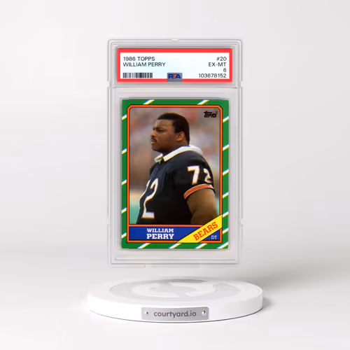 1986 Topps #20 William Perry (PSA 6 EX-MT)