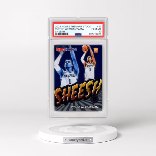 2023 Panini Hoops Premium Stock Sheesh #12 Victor Wembanyama (PSA 10 GEM MINT)