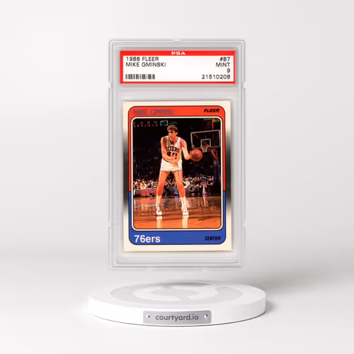 1988 Fleer #87 Mike Gminski (PSA 9 MINT)