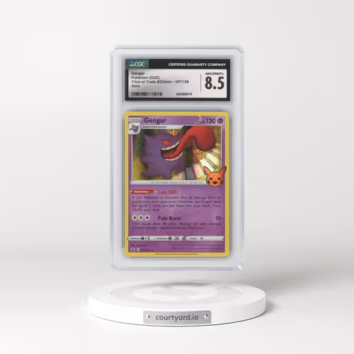 2022 Trick or Trade BOOster #057/198 Gengar - Holo (Pumpkin Stamp) (CGC 8.5 NM-MT+)