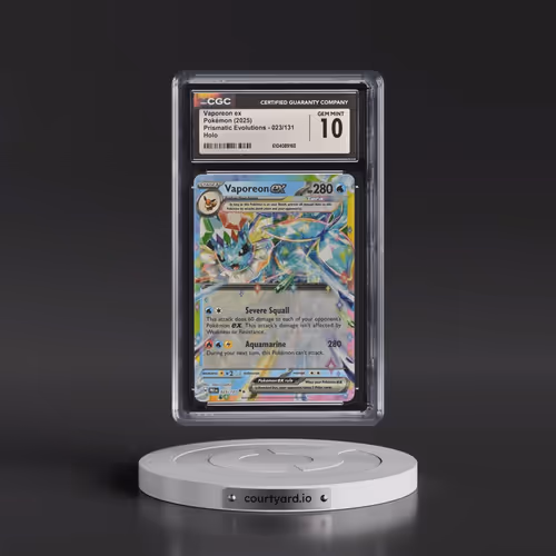 2025 Prismatic Evolutions - PRE EN #023/131 Vaporeon ex - Holo (CGC 10 GEM MINT)