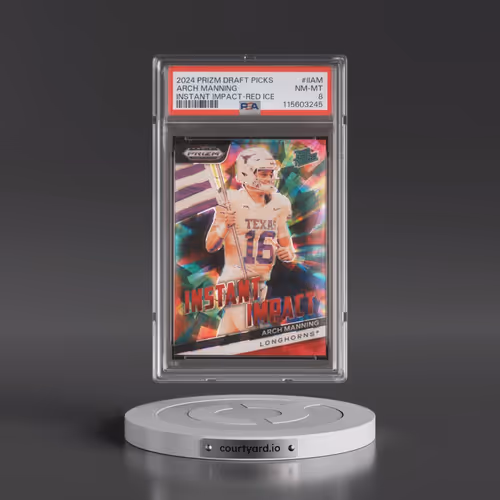 2024 Panini Prizm Draft Picks Instant Impact #IIAM Arch Manning - Red Ice (PSA 8 NM-MT)
