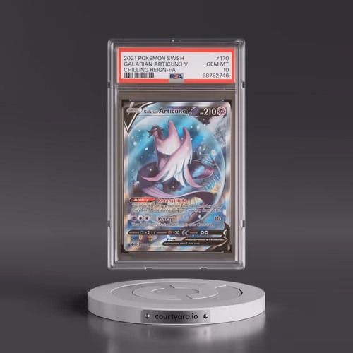 2021 Pokémon Sword & Shield Chilling Reign #170 Galarian Articuno V - Holo Full Art (PSA 10 GEM MINT