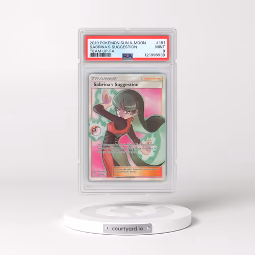2019 Pokémon Sun & Moon Team Up #181 Sabrina's Suggestion - Full Art (PSA 9 MINT)