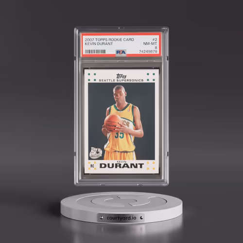 2007 Topps Rookie Card #2 Kevin Durant (PSA 8 NM-MT)