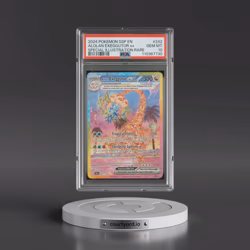 2024 Pokémon Ssp EN-Surging Sparks #242 Alolan Exeggutor EX - Holo Special Illustration Rare (PSA 10
