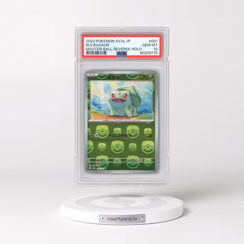 2023 Pokémon Sv2a-Pokemon 151 #001 Bulbasaur - Reverse Holo Master Ball (PSA 10 GEM MINT)