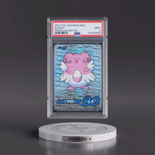 2001 Pokémon Meiji Promo Silver Foil Blissey (PSA 9 MINT)