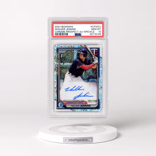 2024 Bowman Chrome Prospect Autographs #CPAWJ Walker Jenkins - Speckle Refractor (PSA 10 GEM MINT)