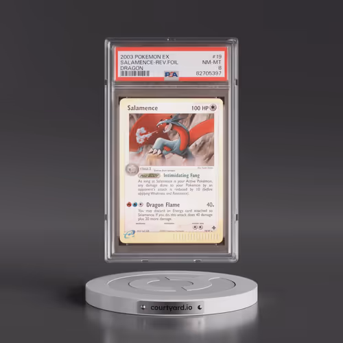 2003 Pokémon EX Dragon #19 Salamence - Reverse Foil (PSA 8 NM-MT)