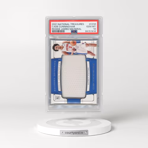 2021 Panini National Treasures Rookie Jumbo Materials #CCM Cade Cunningham (PSA 10 GEM MINT)