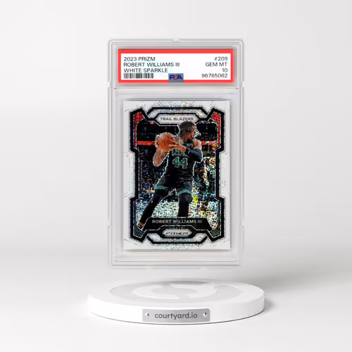 2023 Panini Prizm #209 Robert Williams III - White Sparkle (PSA 10 GEM MINT)