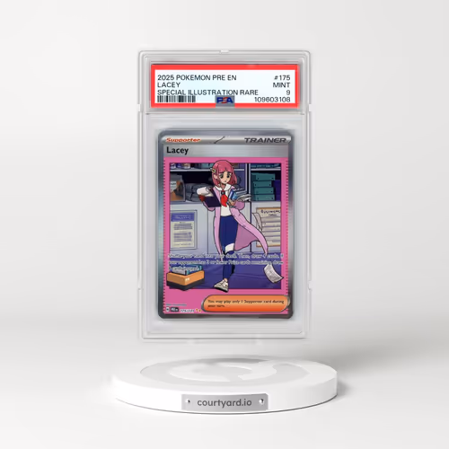 2025 Pokémon Pre EN-Prismatic Evolutions #175 Lacey - Special Illustration Rare (PSA 9 MINT)