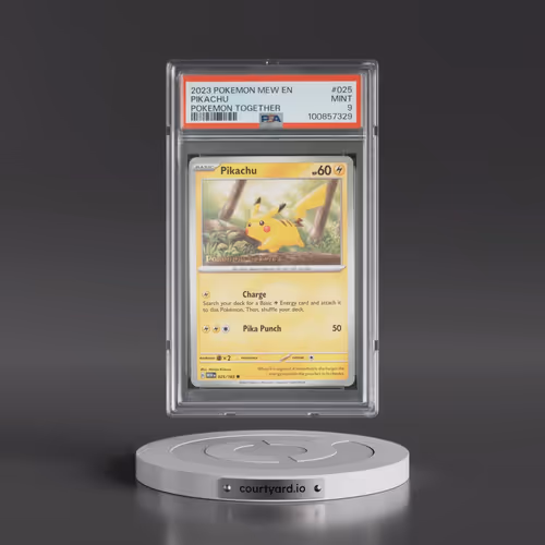 2023 Pokémon Mew EN-151 #025 Pikachu - Pokemon Together (PSA 9 MINT)