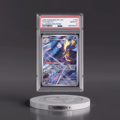 2025 Pokémon Pfl EN-Phantasmal Flames #103 Toxtricity - Illustration Rare (PSA 10 GEM MINT)