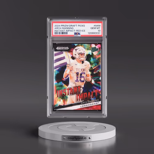 2024 Panini Prizm Draft Picks Instant Impact #IIAM Arch Manning - Red Ice (PSA 10 GEM MINT)