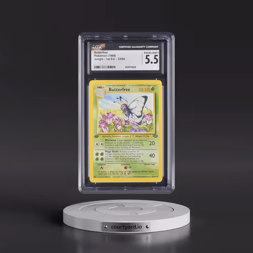 1999 Jungle #33/64 Butterfree - 1st Edition 1st Edition (CGC 5.5 EX+)