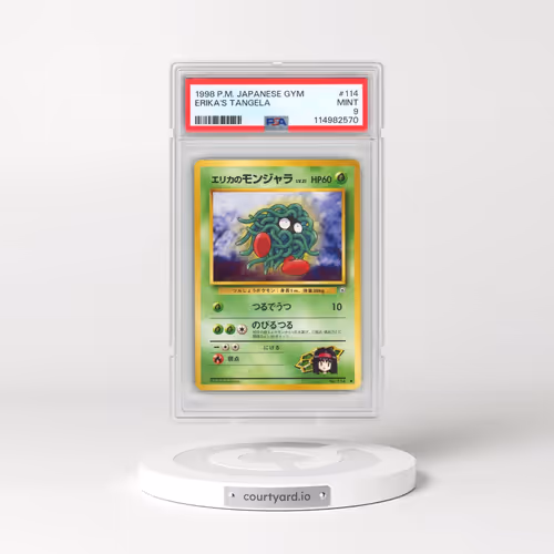 1998 Pokémon Gym #114 Erika's Tangela (PSA 9 MINT)