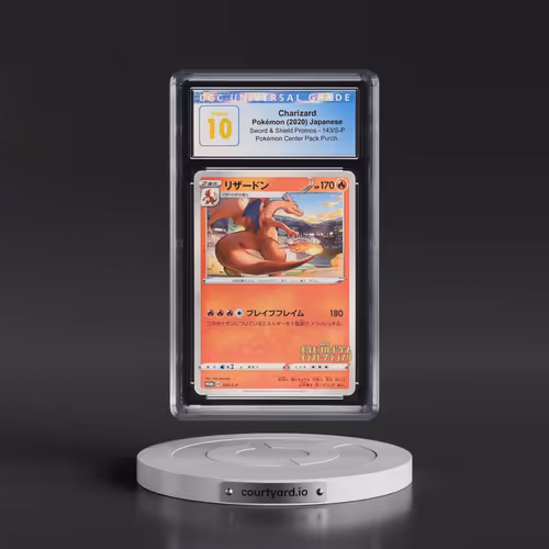 2019 Sword & Shield Promos #143/S-P Charizard - Pokémon Center Pack Purchase (CGC 10 PRISTINE)