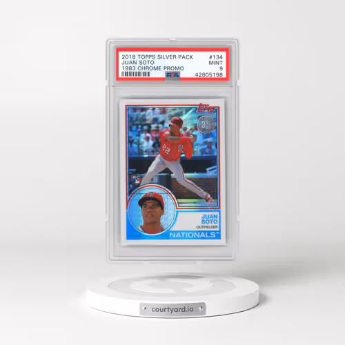 2018 Topps Silver Pack 1983 Chrome Promo #134 Juan Soto (PSA 9 MINT)
