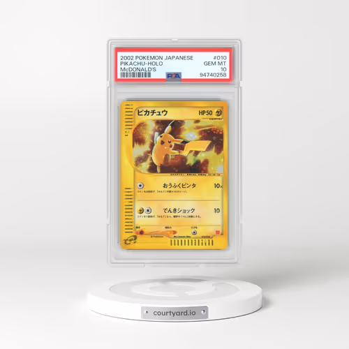 2002 Pokémon McDonald's #010 Pikachu - Holo (PSA 10 GEM MINT)