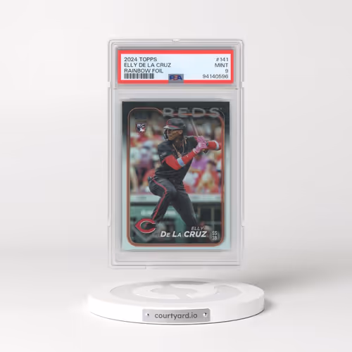 2024 Topps #141 Elly de La Cruz - Rainbow Foil (PSA 9 MINT)