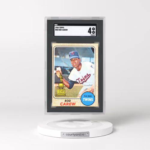 1968 Topps #80 Rod Carew - All-Star Rookie (SGC 4 VG-EX)