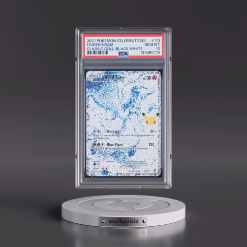 2021 Pokémon Celebrations Classic Collection #113 Reshiram - Full Art (PSA 10 GEM MINT)