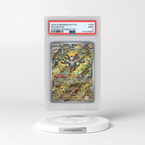 2024 Pokémon Svp EN-SV Black Star Promo #159 Magneton - Surging Sparks Elite Trainer Box (PSA 9 MINT)