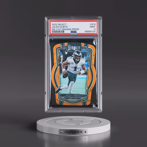 2022 Panini Select #219 Jalen Hurts - Die-Cut Orange Prizm (PSA 9 MINT)