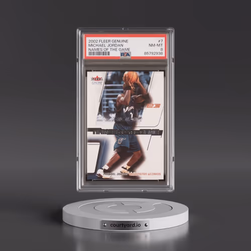 2002 Fleer Genuine Names of the Game #7 Michael Jordan - Names of the Game (PSA 8 NM-MT)