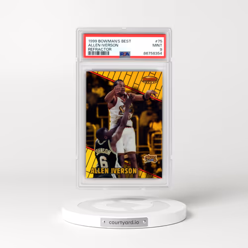 1999 Bowman's Best #75 Allen Iverson - Refractor (PSA 9 MINT)