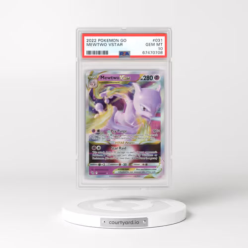 2022 Pokémon GO #031 Mewtwo VSTAR - Holo (PSA 10 GEM MINT)