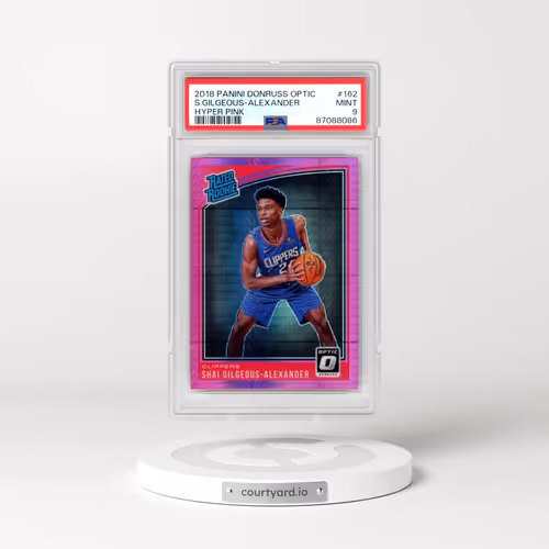 2018 Panini Donruss Optic #162 Shai Gilgeous-Alexander - Hyper Pink (PSA 9 MINT)