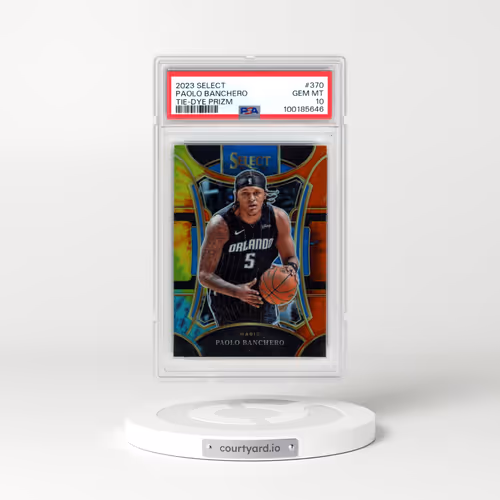2023 Panini Select #370 Paolo Banchero - Tie-Dye Prizm (PSA 10 GEM MINT)