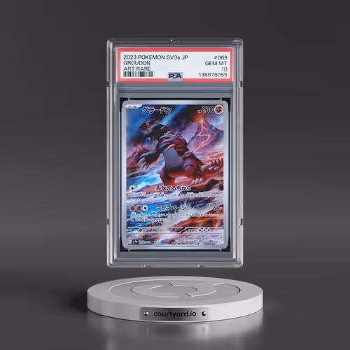 2023 Pokémon Sv3a-Raging Surf #069 Groudon - Art Rare (PSA 10 GEM MINT)