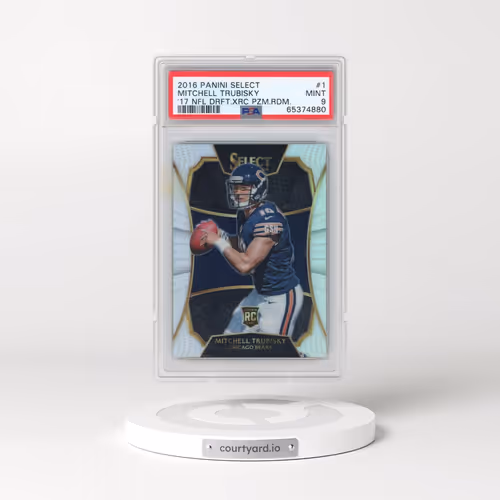 2016 Panini Select '17 NFL Draft Xrc Prizm Redemption #1 Mitchell Trubisky (PSA 9 MINT)