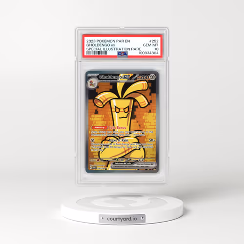 2023 Pokémon Par EN-Paradox Rift #252 Gholdengo EX - Holo Special Illustration Rare (PSA 10 GEM MINT)
