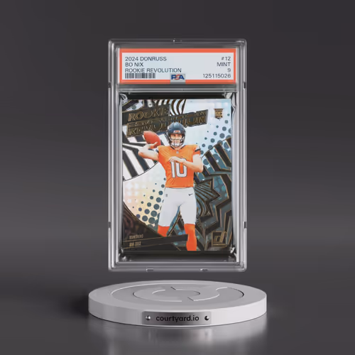 2024 Donruss #12 Bo Nix - Rookie Revolution (PSA 9 MINT)