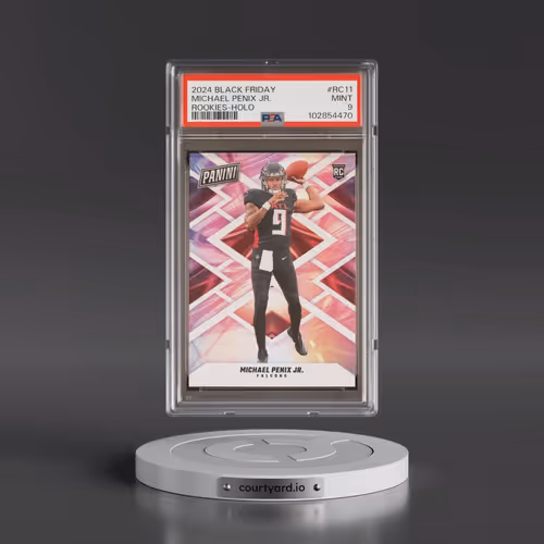 2024 Panini Black Friday Rookies #RC11 Michael Penix Jr. - Holo (PSA 9 MINT)