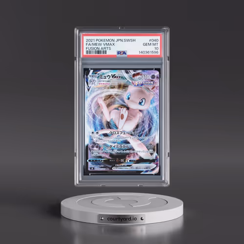 2021 Pokémon Sword & Shield Fusion Arts #040 Mew Vmax - Full Art (PSA 10 GEM MINT)