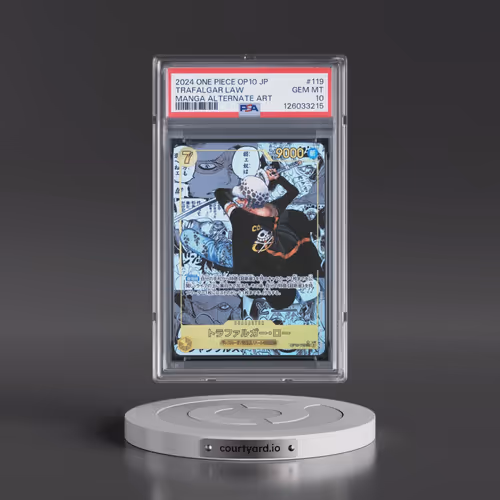 2024 One Piece Japanese OP10-Royal Blood #119 Trafalgar Law - Manga Alternate Art (PSA 10 GEM MINT)