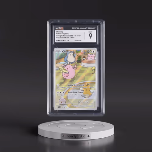 2024 Twilight Masquerade - TWM EN #187/167 Chansey - Illustration Rare Holo (CGC 9 MINT)